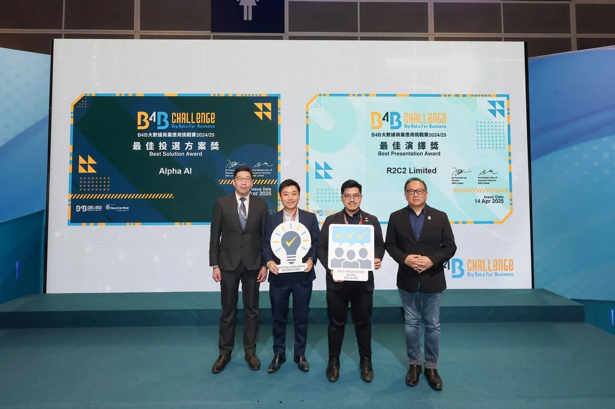 B4B大數據挑戰賽：香港創科實力的展現